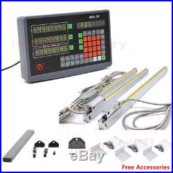 3Axis Digital Readout DRO Kit with 5m Linear Scales Optical Ruler 150&200&300mm