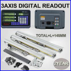 3Axis Digital Readout DRO TTL Linear Glass Scale 250&450&1500MM Bridgeport Mill