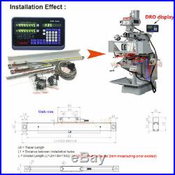 3Axis Digital Readout DRO for Milling +3pc Procision Linear Scale 450&500&1000MM