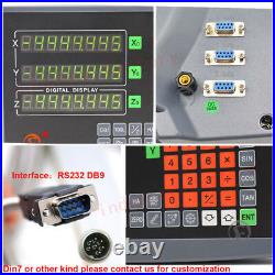 3Axis Digital Readout Linear Glass Scale DRO Display 100&500&1000MM Kit Mill CNC