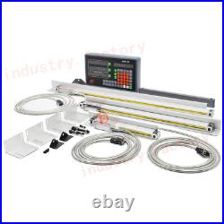 3Axis Dro Digital Readout 5µm TTL Linear Scale 300&650&800MM for Lathe Mill CNC
