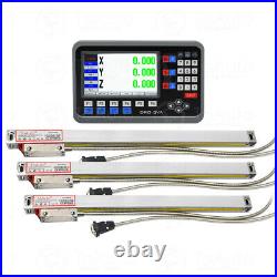3Axis LCD DRO Digital Readout Display+Linear glass Scale Kit for CNC Mill Drill