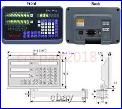 3 Axis DRO Digital Readout Displayer 5µm 250&400&350mm CNC Milling Linear Scale