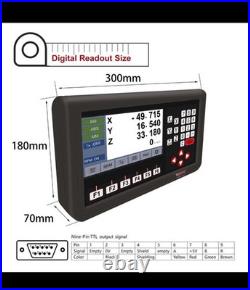 3 Axis DRO LCD Screen Metal Shell Digital Readout Display for Bridgeport 3 Axis DRO LCD Screen Metal Shell Digital Readout Display for Bridgeport