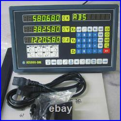 3 Axis Digital Display Readout Dro And 3 Linear Scale For MILL Lathe Machine