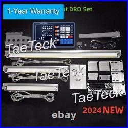 3 Axis Digital Readout DRO Set 5um linear scale linear ruler for Milling Lathe