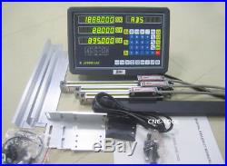 3 Axis Digital Readout Dro Display Kit For Mill Milling Machine+3pc Linear Scale