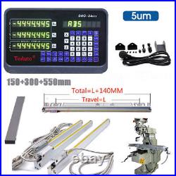 3 Axis Digital Readout Dro with 6 12 22 (150&300&550mm) Precise Linear Scale