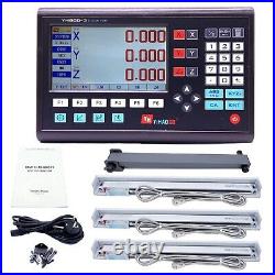 3 Axis LCD Digital Readout DRO with 3 Pieces 0-1000mm Glass Linear Scale Encoder