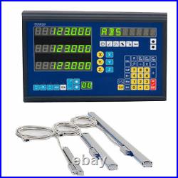3axis Dro Display Digital Readout With 3 Linear Scales For MILL Lathe Machine