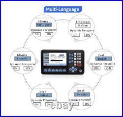 4Axis DRO RPM LCD Digital Readout, Display, 7'' Screen, Muti-Function Multi-Lan 4Axis DRO RPM LCD Digital Readout, Display, 7'' Screen, Muti-Function Multi-Lan