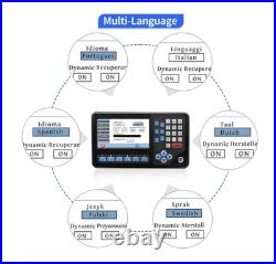 4Axis DRO RPM LCD Digital Readout, Display, 7'' Screen, Muti-Function Multi-Langua