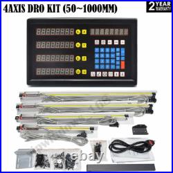4Axis Digital Readout DRO Display+4pc TTL Glass Scale Encoder 5µm Milling #A6 4Axis Digital Readout DRO Display+4pc TTL Glass Scale Encoder 5µm Milling #A6