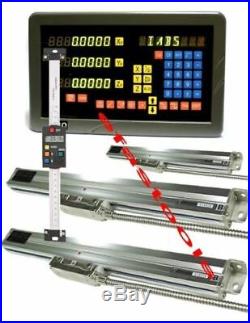 4 Axis Dro MILL Package Linear Glass Scales And Digital Scales Digital Readout
