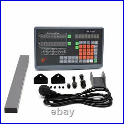 8''&40'' Linear Scale+2 Axis DRO Digital Readout Kit for CNC Mill Lathe Grinding
