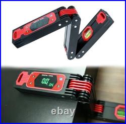 Aluminum Alloy Folding Digital Level with Dual-Axis Readout and Magnetic Mount