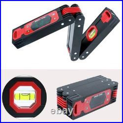 Aluminum Alloy Folding Digital Level with Dual-Axis Readout and Magnetic Mount
