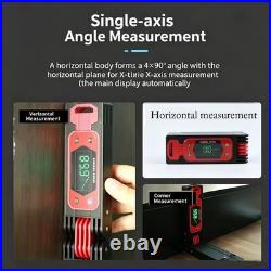 Aluminum Alloy Folding Digital Level with Dual-Axis Readout and Magnetic Mount