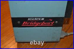 Bridgeport Acu Rite III 2-Axis X & Y Digital Readout Display 387597 4000