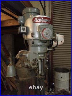 Bridgeport Turret Mill, variable speed head, 2 axis Digital Readout