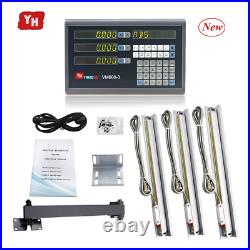 Complete 3 Axis Digital Readout Set DRO Kit Complete with DRO 3 PCS 5U Linear Sc