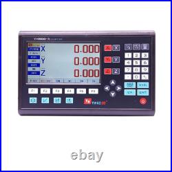 Complete Set 3 Axis LCD Digital Readout DRO with 3 Pieces 0-1000mm Glass Linear
