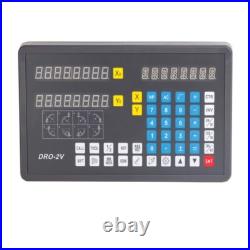 DRO-2V 2 Axis Digital Readout DRO for Linear Scale Lathe Boring Milling Grinding