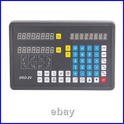 DRO-2V 2 Axis Digital Readout DRO for Scale Lathe Boring WEDM Machines pi
