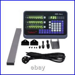 DRO 2/3 Axis Digital Readout Linear Scale 5µm Glass Encoder with 3meter Cable, UK