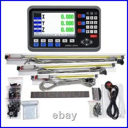 DRO 3Axis LCD Display Digital Readout kit 50-1000mm Scales 5um Mill Lathe yu