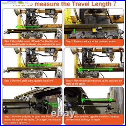 DRO 3 Axis Digital Readout Display +3Pc Glass Linear Scale for CNC Mill Lathe Ma