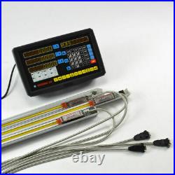 DRO 3 Axis Digital Readout Linear Glass Scale Encoder for Milling Lathe