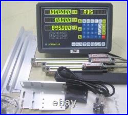 Digital Display 3 Axis Readout Dro 3 Linear Scale For Mill Lathe Machine New zf