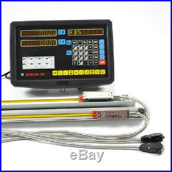 Digital Display Readout 2 Axis Dro Kit For MILL Lathe Machine With Linear Scale