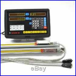 Digital Display Readout 2 Axis Dro Kit For Mill Lathe Machine With Linear Sca tt