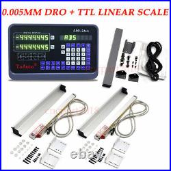 Digital Readout 2Axis DRO Display 600&700MM Linear Scale Encoder CNC Milling 5? M