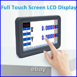 Digital Readout 2Axis DRO Read Out LCD Touch Screen Display match Linear Scale