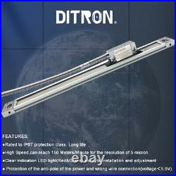 Ditron 3 Axis DRO Digital Readout Magnetic Scale 3pcs 0-1000mm Milling Machine
