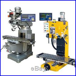 Dro 3 Axis Digital Readout Milling Lathe With Linear Encoder Scales Free Ship