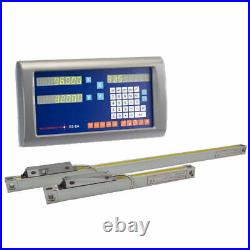 EASSON ES-8A 2-Axis Digital Readout DRO With 2pcs Linear Scales Complete DRO Kit