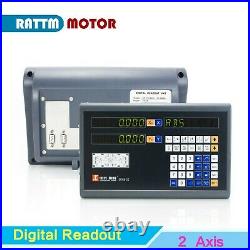 EU? 2 Axis Digital Readout Linear Scale DRO Ruler 400-1000mm for Lathe Milling