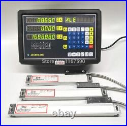 EU USA 3 Axis Digital Readout With Linear Scale 100-1020mm 5um Res Linear