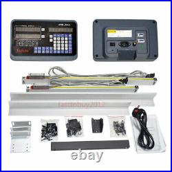 For Mill Lathe Digital Readout 2Axis DRO Display +2pcs Linear Scale Encoder Kit