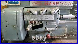 Harrison 12 swing L6 Gap bed lathe with 2 axis digital read out and VFD