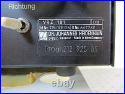 Heidenhain VRZ-181 2-Axis Digital Readout, Counter Display WithTilting Swivel Base