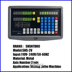 High Accuracy SNS-2V 2 Axis Lathe Mill DRO Digital Readout Kit with 3 PCS 50Mm-1