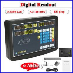JCS900-2AE 2 Axis Digital Readout DRO for Lathe Milling Machine EU Plug 110-240V
