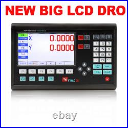 LCD 2 Axis Digital Readout for Lathe Mill CNC Machines and Linear Scale 100 200