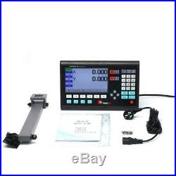 Lathe Dro 2 Axis Digital Readout Display System 2pcs Linear Encoder Linears Scale Dimensions 200 300 400 500 600 700 800 900mm