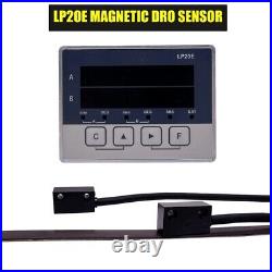 LP20E 2 Axis Digital Display DRO Magnetic Sensor Tape Displacement Readout3156